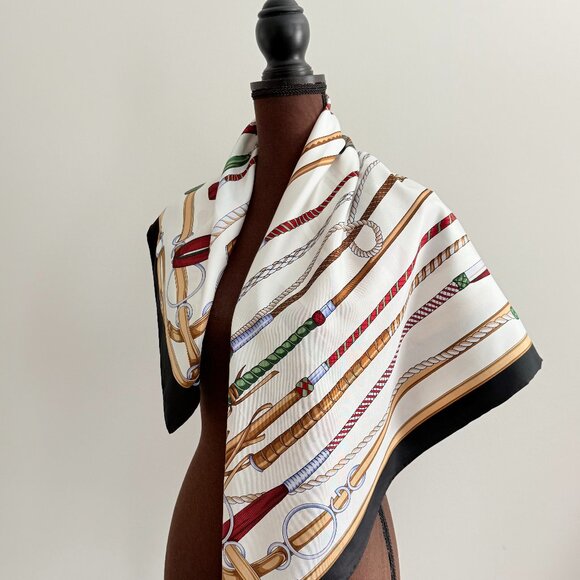 New Gucci Equestrian Silk Scarf - Picture 5 of 16